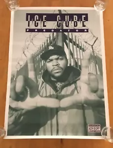 Original Ice Cube - Predator 1992 Album Poster 34,5""x25"" Hip-Hop Rap Vintage - Foto 1 di 3