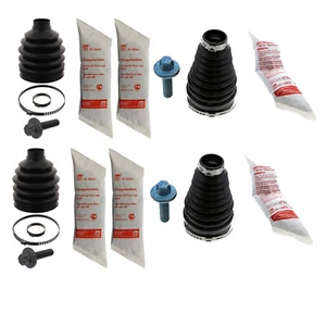 Febi Pair Set of 2 Front Outer & Inner CV Axle Boots Kit For Mercedes W204 W212 - Picture 1 of 1