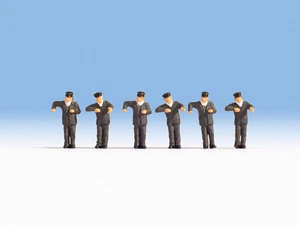 N scale NOCH 36281 Steam Locomotive Crewmen : 1/160 scale Railroad Figures   - Picture 1 of 3