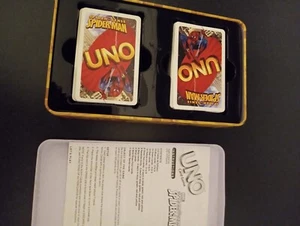 UNO Card Game Spider Sense Spider Man Collectors Tin 2012 Opened Complete - Picture 1 of 8