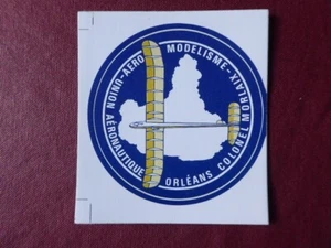 AUFKLEBER UNION AERONAUTIQUE ORLEANS OBERST MORLAIX MODELLFLUG FERNBEDIENUNG - Bild 1 von 2