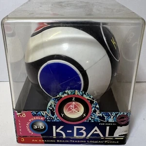 K-Ball Braille Puzzle Ball 3D Logical Toy 3" BLACK/WHITE IN HARD BOX K8 - Picture 1 of 3