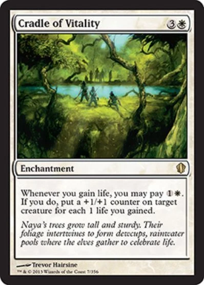 CRADLE OF VITALITY NM Commander 2013 MTG White - Enchantment Rare - Image 1 of 1