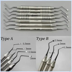 Instrumentos de laboratorio curetas óseas Lucas dentadas periodontales dentadas curetas dentadas - Imagen 1 de 17