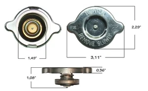 13 PSI KÜHLERDECKEL 1+1/2" WASSEREINLASS PASSEND FÜR MITSUBISHI 91201-02100 TR003 - Bild 1 von 6
