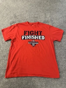 2019 World Series T Shirt Men Large Red Short Sleeve Washington Nationals Used - Picture 1 of 10