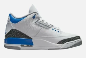 Air Jordan Retro 3 Racer Herren Größe 10/W 11,5 Farbe weiß/Racerblau CT8532 145 - Bild 1 von 10