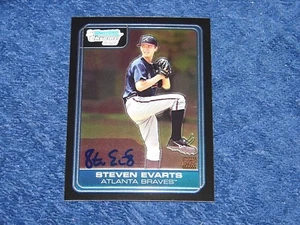 STEVEN EVARTS BRAVES 2006 BOWMAN CHROME DRAFT DRAFT PICKS AUTO RC #DP74 (E3) - Picture 1 of 1