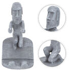  Resin Office Table Phone Holder Stands Easter Island Statue