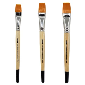 AS-1 Student Golden Synthetics  Wash- Glaze Brush Set 3 pcs - Picture 1 of 8