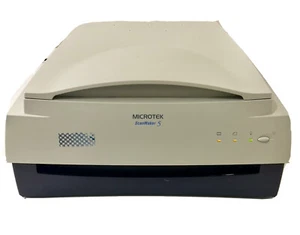 Escáner de escritorio SCSI de plataforma plana Microtek ScanMaker 5 MRS-2000TP de colección - Imagen 1 de 10