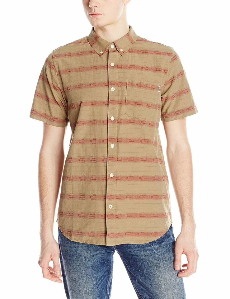O'Neill Men's S/S Button-Up Shirt DETOUR - KHA - Medium - NWT  LAST ONE - Image 1 of 1
