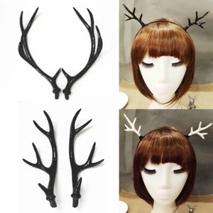 Artificial Plastic Deer Antlers Cosplay Headband Hairband Headwear 7.5/17/25cm I - Picture 1 of 18