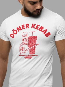 Döner Kebab Shirt camiseta kebab camiseta hombres mujeres camiseta divertida refrán - Imagen 1 de 14