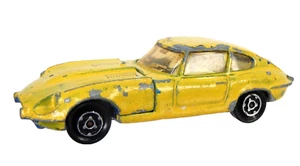 Majorette Jaguar E Type V12 1:60 No207 Toy Car Vintage Yellow Collectible France - Picture 1 of 15