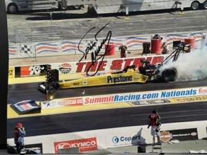 VRHTF VTG NHRA COOL SIGNED SPENCER MASSEY PRESTONE TOP FUEL 8.5" X 11" PHOTO - Picture 1 of 2