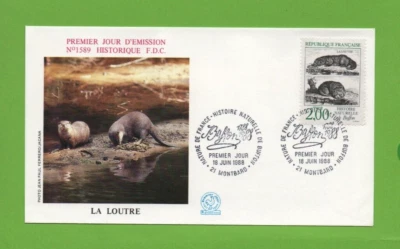 FDC 1988 - the Otter - History Natural Buffon ( Ref. 7643) - Image 1 of 2