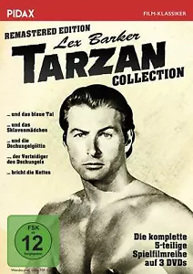 Tarzán 5 Clásicos Lex Barker Colección Caja De DVD Remastered Juego Cine Edición - Imagen 1 de 1