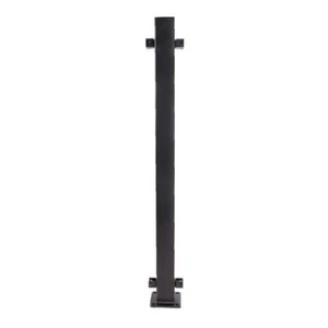 FORTRESS Railing 39.5" x 2" Line Post Exterior Weather Resistant Steel Black - Picture 1 of 1