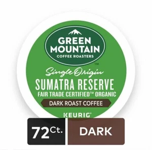 Green Mountain Coffee Sumatra Reserve, K-Cups, Dark Roast, (72 Stück) - Bild 1 von 4