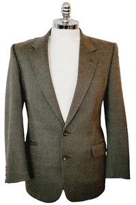 Blazer Hield Brothers Bradford London Espiga Para Hombres US 40R Chaqueta Lana Virgen - Imagen 1 de 16