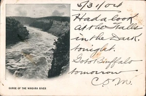 Antique Postcard Niagara NY View of Gorge of the Niagara River Posted 1904 - Picture 1 of 2