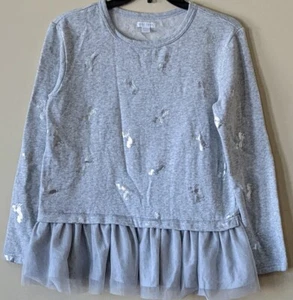Falls Creek girls Gray long sleeve top size XL 14/16 - Picture 1 of 7