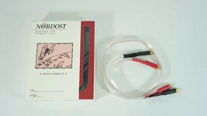 Nordost Flatline Red Dawn RCA 1.0 Meter Interconnect Cable Pair G2-2 - Picture 1 of 15