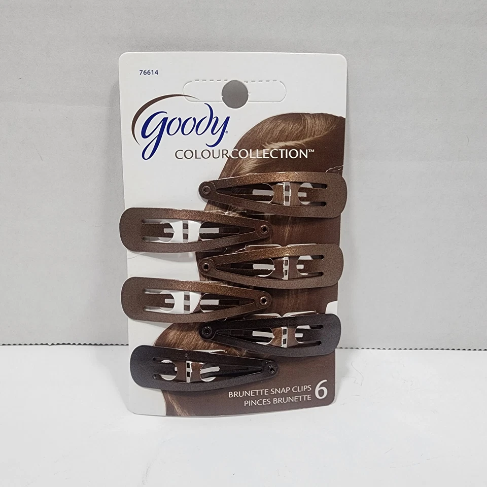 Goody Colour Collection Hair Clips Brunette 6 Count