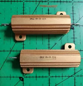 Resistors Wirewound RH-50-3.3 1% Vishay 3.3 ohms 50w 1% Chassis 2pcs - Picture 1 of 3