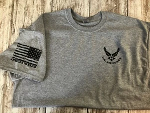   T-Shirt Air Force Militär mit DD-214 Alumni USAF Truhe Logo 113 - Bild 1 von 16