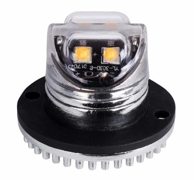 Faro Anteriore E Posteriore Ambra Stroboscopico A LED - 12V 24V - 4 LEDs - Immagine 1 di 4