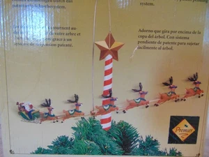 Mr Christmas Weihnachtsmann und Rentier Baumspitze oder Dekoration. - Bild 1 von 7