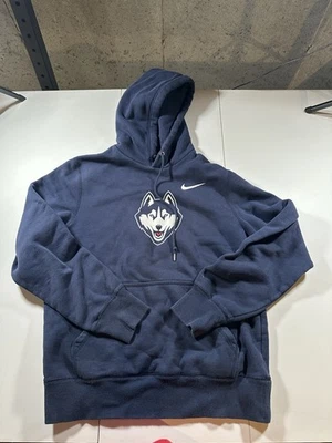 Sudadera de algodón de manga larga azul Nike UConn Huskies para hombre Foto 1 de 3