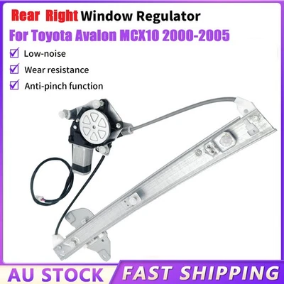 Rear RHS Right Window Regulator w/2 Pin Motor For Toyota Avalon MCX10 2000-2005 - image 1 of 4
