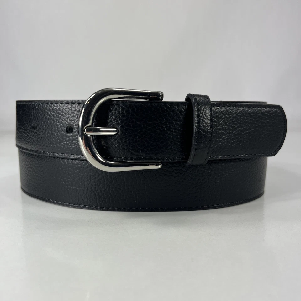 Cinturón de vestir negro H&M - imitación cuero - para mujer talla 36 Foto 1 de 4