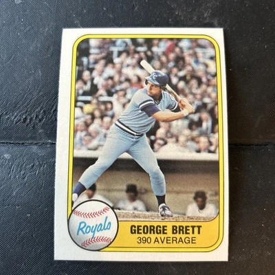 1981 Fleer George Brett #655 堪萨斯城皇家名人堂棒球卡 — 第 1/2 张图片