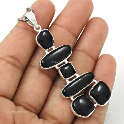 Cuscino Naturale Onice Argento Sterling Grazie Giving Giorno Nuovo Inukshuk Boho - Immagine 1 di 4