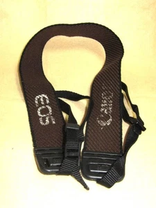 Canon Wide Fabric Camera Strap Dark Brown 4cm x 126cm Used Free Shipping - Picture 1 of 1