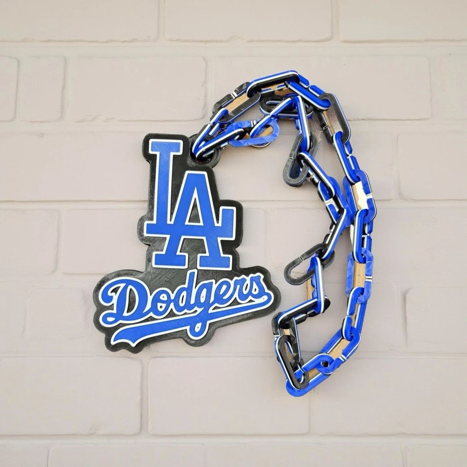 Los Angeles Dodgers Big Fan Logo Necklace - Image 1 of 1