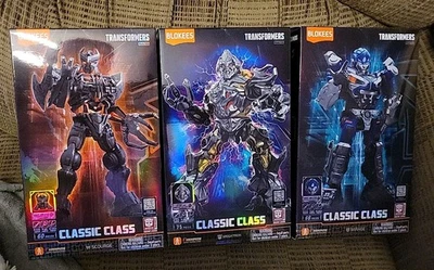 Blokees Transformers Classic Class Lot Of 3 Megatron Scourge Mirage New/Sealed - Image 1 of 4