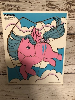 Vintage 1984 Playskool My Little Pony Firefly Wood Wooden 12 Piece Puzzle Hasbro - Image 1 of 4