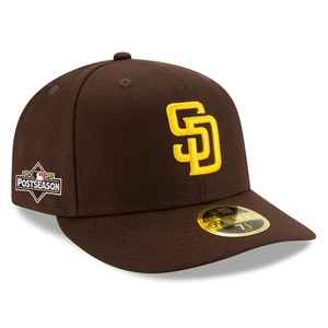 Men's New Era Brown San Diego Padres 2025 MLB Postseason Side Patch Low Profile - Picture 1 of 4