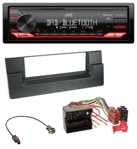 JVC DAB MP3 Bluetooth USB Autoradio für BMW 5er (E39) X5 (E53) Quadlock - Bild 1 von 8