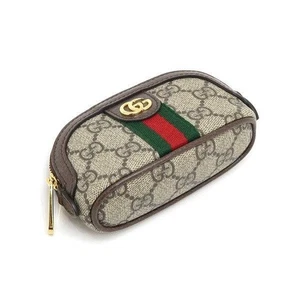Gucci Ophidia GG Schlüsseletui Beige 625707 Monogram Canvas Leder Münzetui Gebraucht  - Bild 1 von 6