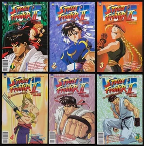 Street Fighter II Animated Movie 1-6 Complete Set 1996 Viz Comics Lot SHARP! - Bild 1 von 2
