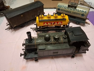 modélisme ferroviaire échelle o - Locomotive 030 - 132 Sncf Avec Wagons - Photo 1/4