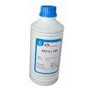 1000ml Wkład Cyjan Pigmentowy atrament do drukarki HP Canon Epson Brother i CISS - Zdjęcie 1 z 2