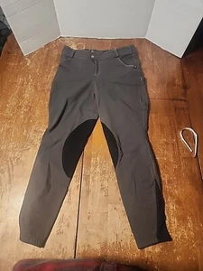 Kerrits Brown Breeches Knee Patch Riding Pants Womens Size Medium Performance - Picture 1 of 6