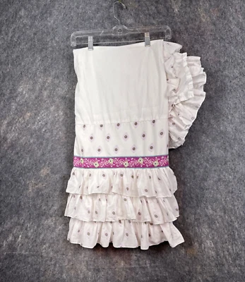 Falda Cuna Pottery Barn Niños Niñas Brooklyn Volantes En Niveles Floral Grandmillennial Foto 1 de 4